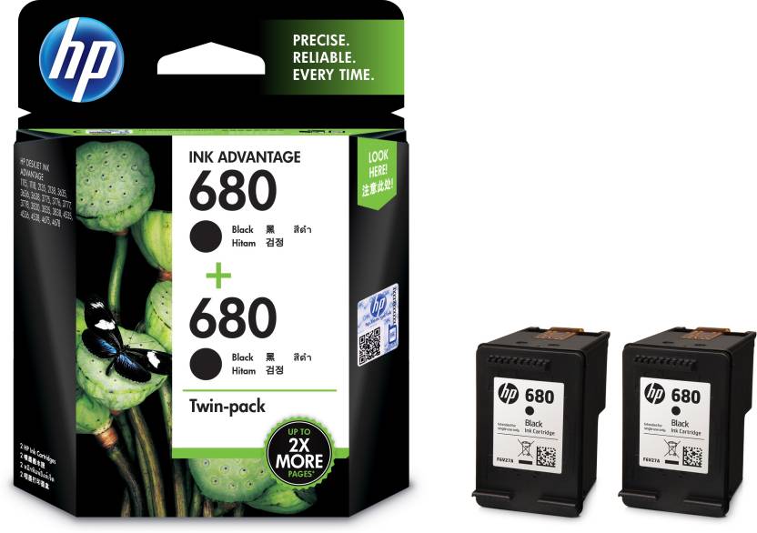HP 680 Twin Pack Single Color Ink Cartridge Price in Chennai, Hyderabad, Telangana