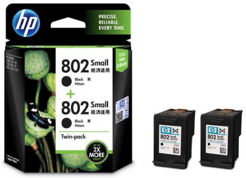 HP 802 Small Twin Pack Single Color Ink Cartridge Price in Chennai, Hyderabad, Telangana